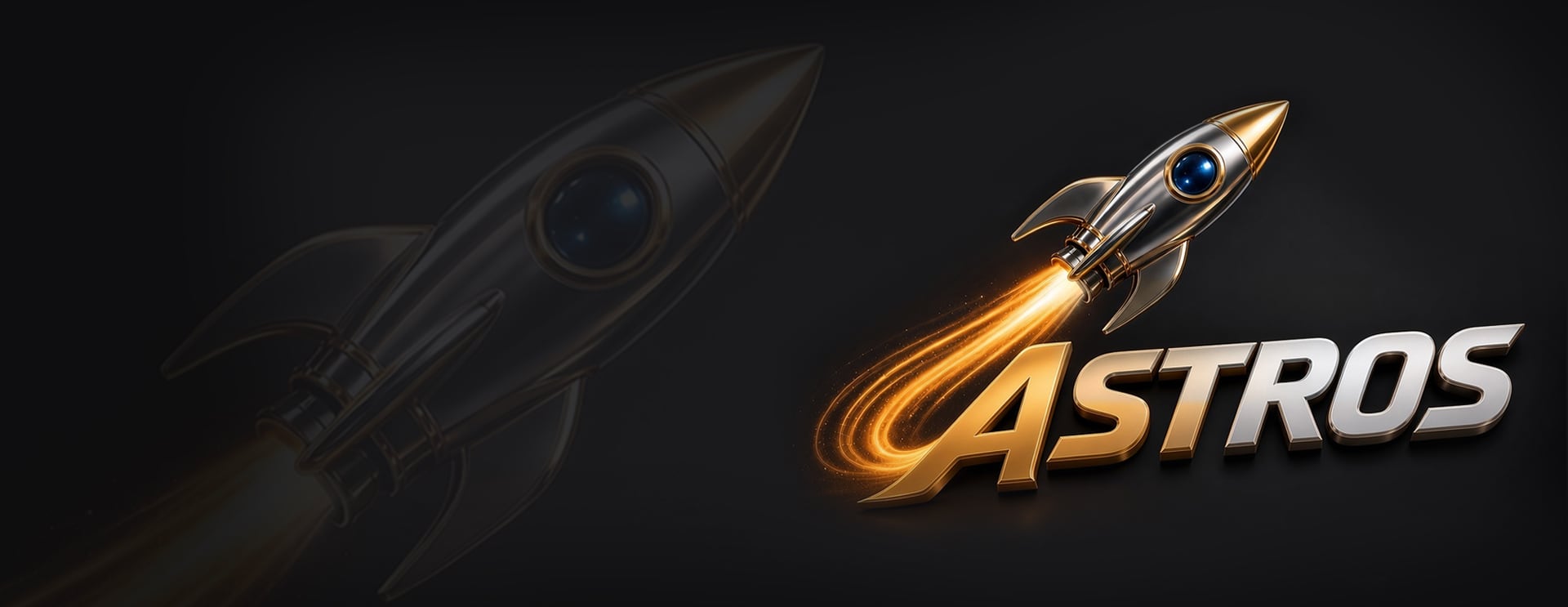 Astros Marketing rocket logo announcing the launch of astros.co.za